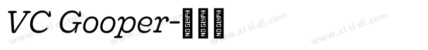 VC Gooper字体转换